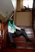Abstract Green Foulard  DS04
